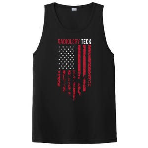 Radiology Tech American Flag Usa Xray Technologist Gift PosiCharge Competitor Tank