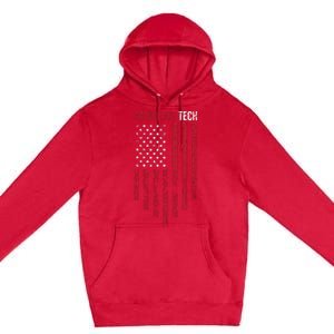 Radiology Tech American Flag Usa Xray Technologist Gift Premium Pullover Hoodie