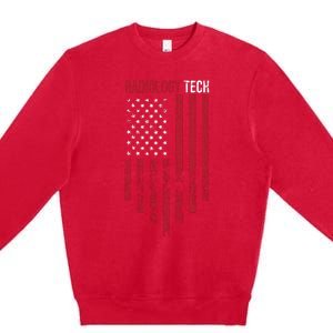 Radiology Tech American Flag Usa Xray Technologist Gift Premium Crewneck Sweatshirt