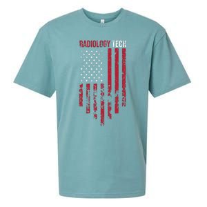 Radiology Tech American Flag Usa Xray Technologist Gift Sueded Cloud Jersey T-Shirt