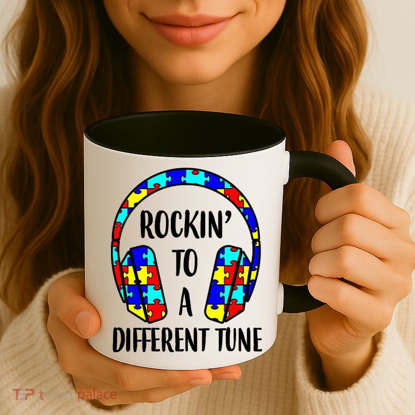 Rockin To A Different Tune Autism Awareness Mug