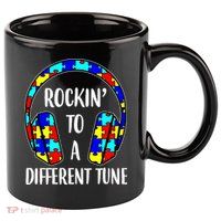 Rockin To A Different Tune Autism Awareness 11oz C Handle Ceramic Mug