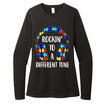 Rockin To A Different Tune Autism Awareness Womens CVC Long Sleeve Shirt