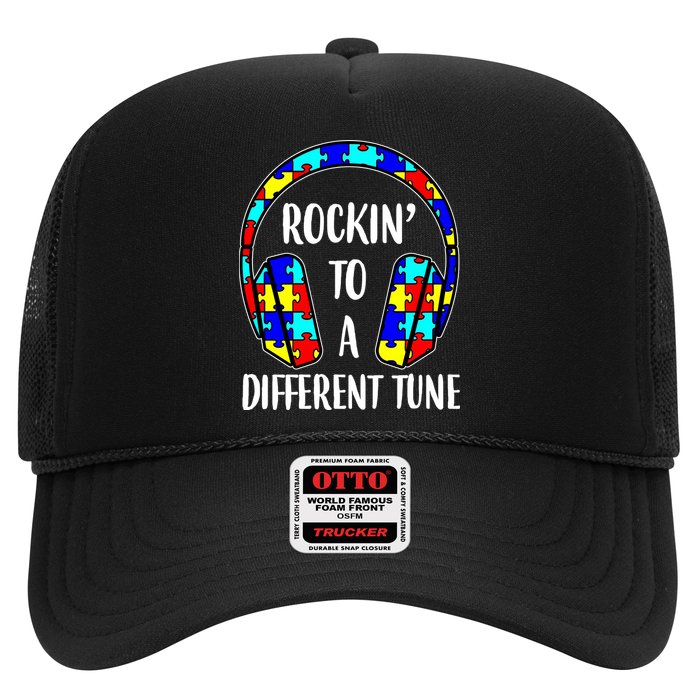 Rockin To A Different Tune Autism Awareness Trucker Hat