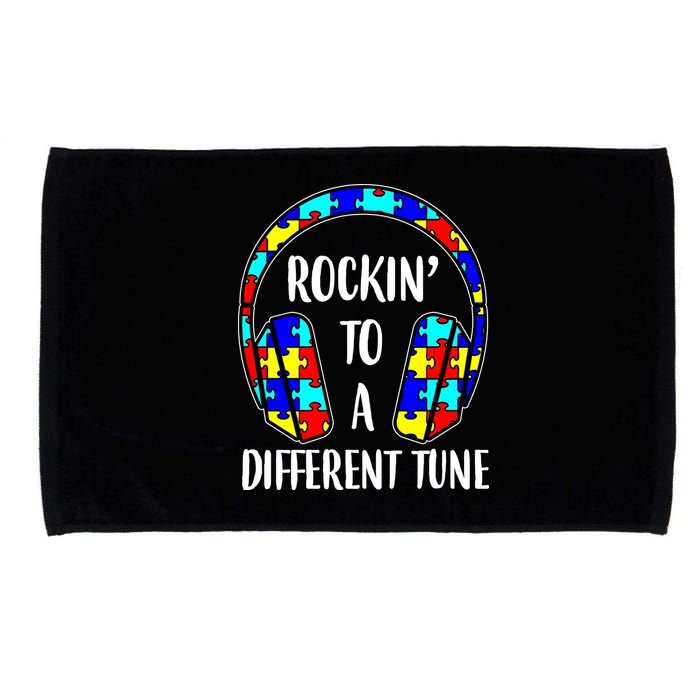 Rockin To A Different Tune Autism Awareness Microfiber Hand Towel