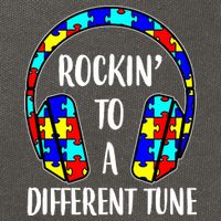 Rockin To A Different Tune Autism Awareness Cotton Canvas Backpack
