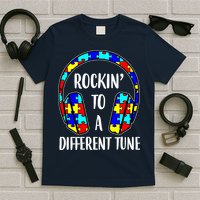 Rockin To A Different Tune Autism Awareness T-Shirt