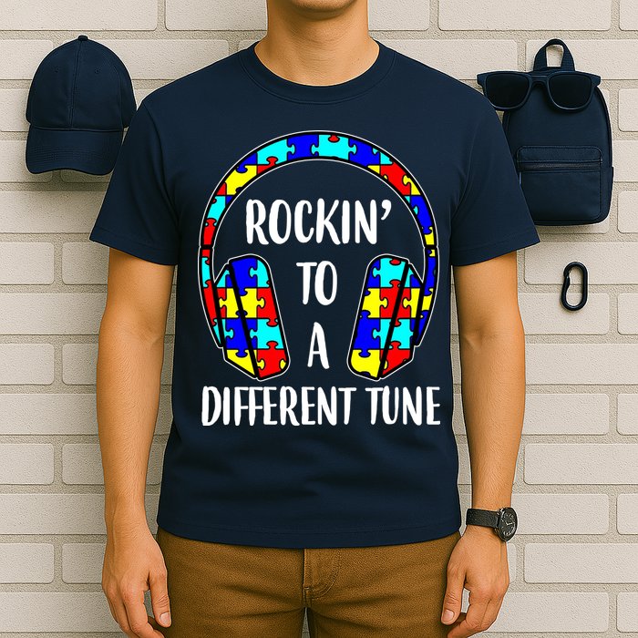 Rockin To A Different Tune Autism Awareness T-Shirt