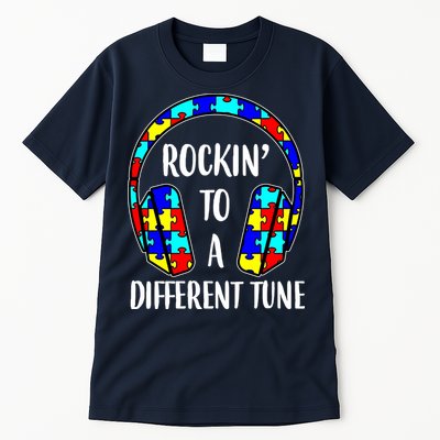 Rockin To A Different Tune Autism Awareness Tall T-Shirt