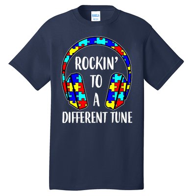 Rockin To A Different Tune Autism Awareness Tall T-Shirt