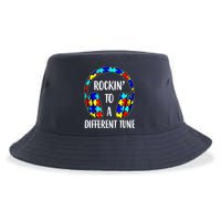 Rockin To A Different Tune Autism Awareness Sustainable Bucket Hat
