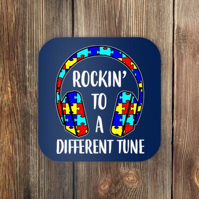 Rockin To A Different Tune Autism Awareness Coaster