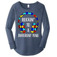 Rockin To A Different Tune Autism Awareness Women's Perfect Tri Tunic Long Sleeve Shirt