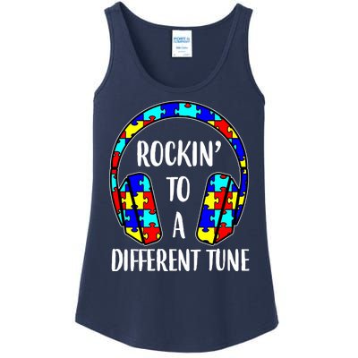 Rockin To A Different Tune Autism Awareness Ladies Essential Tank