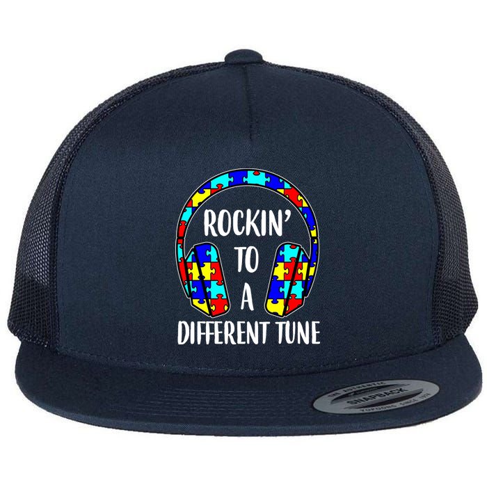 Rockin To A Different Tune Autism Awareness Flatbill Hat
