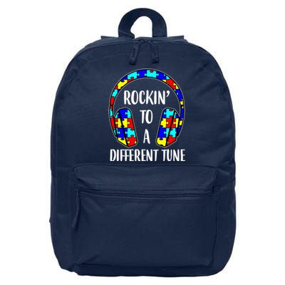 Rockin To A Different Tune Autism Awareness 16 in Basic Backpack