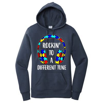 Rockin To A Different Tune Autism Awareness Women's Pullover Hoodie