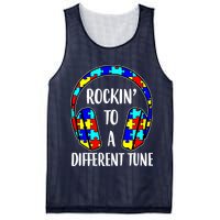 Rockin To A Different Tune Autism Awareness Mesh Reversible Basketball Jersey Tank