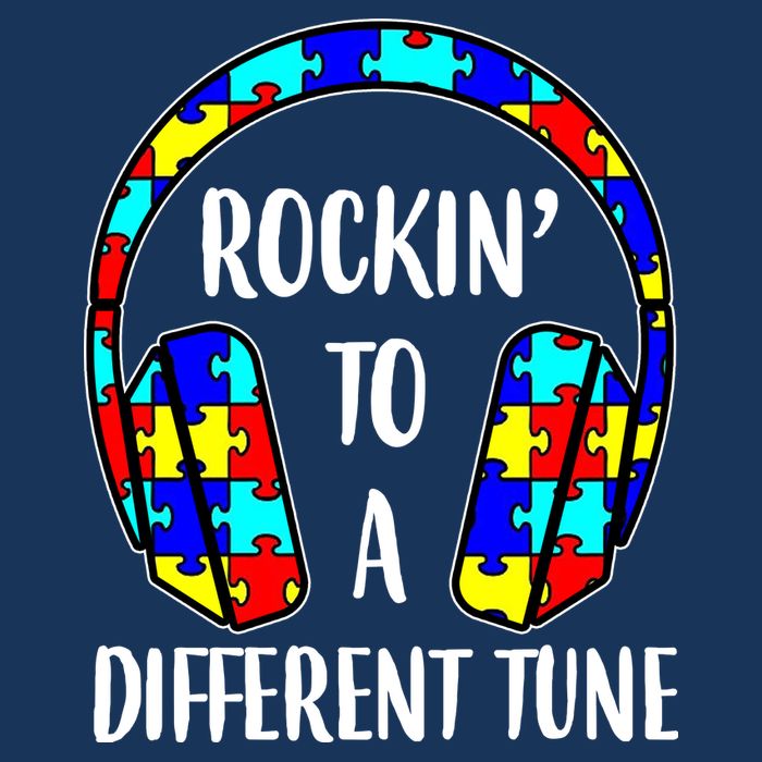 Rockin To A Different Tune Autism Awareness Mousepad