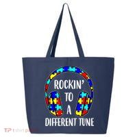 Rockin To A Different Tune Autism Awareness 25L Jumbo Tote