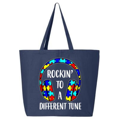 Rockin To A Different Tune Autism Awareness 25L Jumbo Tote