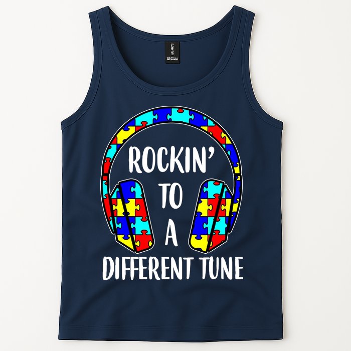 Rockin To A Different Tune Autism Awareness Tank Top