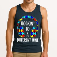 Rockin To A Different Tune Autism Awareness Tank Top