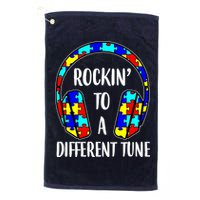 Rockin To A Different Tune Autism Awareness Golf Towel
