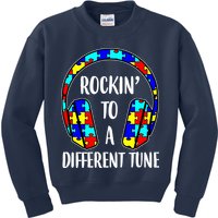 Rockin To A Different Tune Autism Awareness Kids Sweatshirt