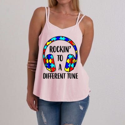 Rockin To A Different Tune Autism Awareness Women's Strappy Tank