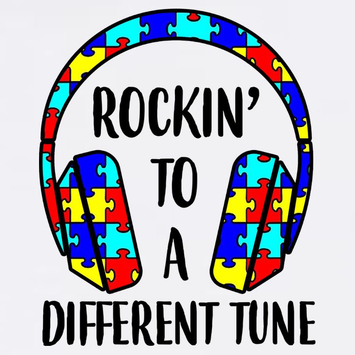Rockin To A Different Tune Autism Awareness Garment-Dyed Sweatshirt