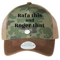 Rafa This And Roger That Roger Federer Lover Fan Thank You Tennis Lover Legacy Tie Dye Trucker Hat
