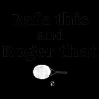Rafa This And Roger That Roger Federer Lover Fan Thank You Tennis Lover 16 in Basic Backpack
