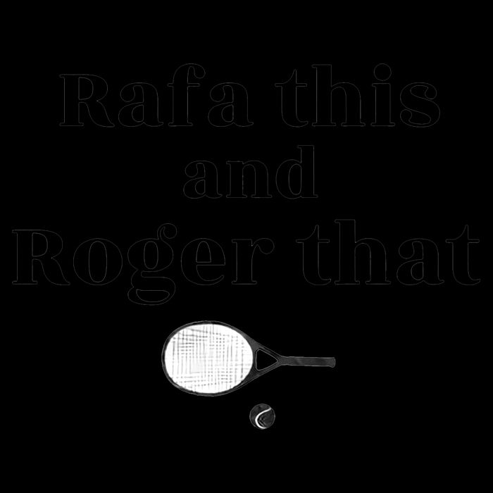 Rafa This And Roger That Roger Federer Lover Fan Thank You Tennis Lover 16 in Basic Backpack