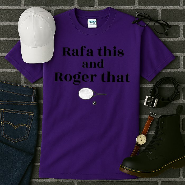 Rafa This And Roger That Roger Federer Lover Fan Thank You Tennis Lover Tall T-Shirt