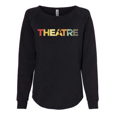 Retro Theatre Actor Rehearsal Vintage Drama Theater Womens California Wash Sweatshirt