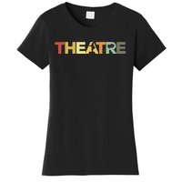 Retro Theatre Actor Rehearsal Vintage Drama Theater Women's T-Shirt