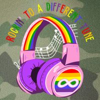 Rockin To A Different Tune Rainbow Autism Awareness Legacy Tie Dye Trucker Hat