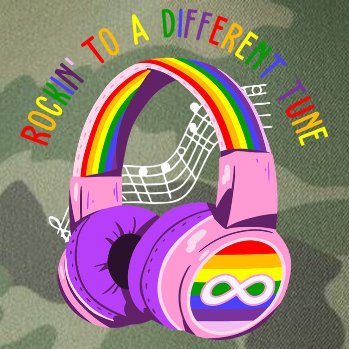 Rockin To A Different Tune Rainbow Autism Awareness Legacy Tie Dye Trucker Hat