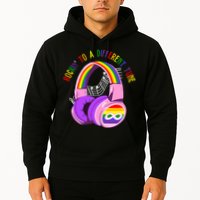 Rockin To A Different Tune Rainbow Autism Awareness Hoodie