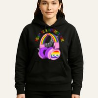 Rockin To A Different Tune Rainbow Autism Awareness Hoodie