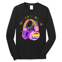 Rockin To A Different Tune Rainbow Autism Awareness Long Sleeve Shirt