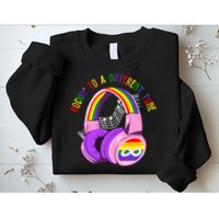 Rockin To A Different Tune Rainbow Autism Awareness Sweatshirt
