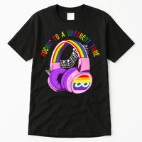 Rockin To A Different Tune Rainbow Autism Awareness Tall T-Shirt