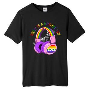 Rockin To A Different Tune Rainbow Autism Awareness Tall Fusion ChromaSoft Performance T-Shirt