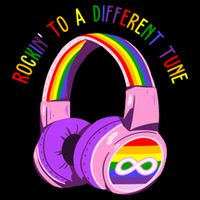 Rockin To A Different Tune Rainbow Autism Awareness Mug