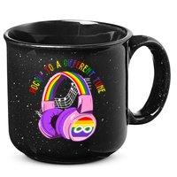 Rockin To A Different Tune Rainbow Autism Awareness 15oz Campfire Ceramic Mug