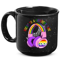 Rockin To A Different Tune Rainbow Autism Awareness 15oz Campfire Ceramic Mug