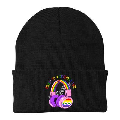Rockin To A Different Tune Rainbow Autism Awareness Beanie