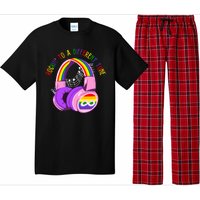 Rockin To A Different Tune Rainbow Autism Awareness Pajama Set